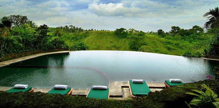 Bali - Luxury resort immerso nelle verdi risaie di Ubud: Ubud Hanging Gardens